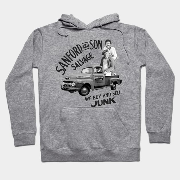 Sanford and Son Salvage Worn Truck Hoodie by Quadra^Maniac